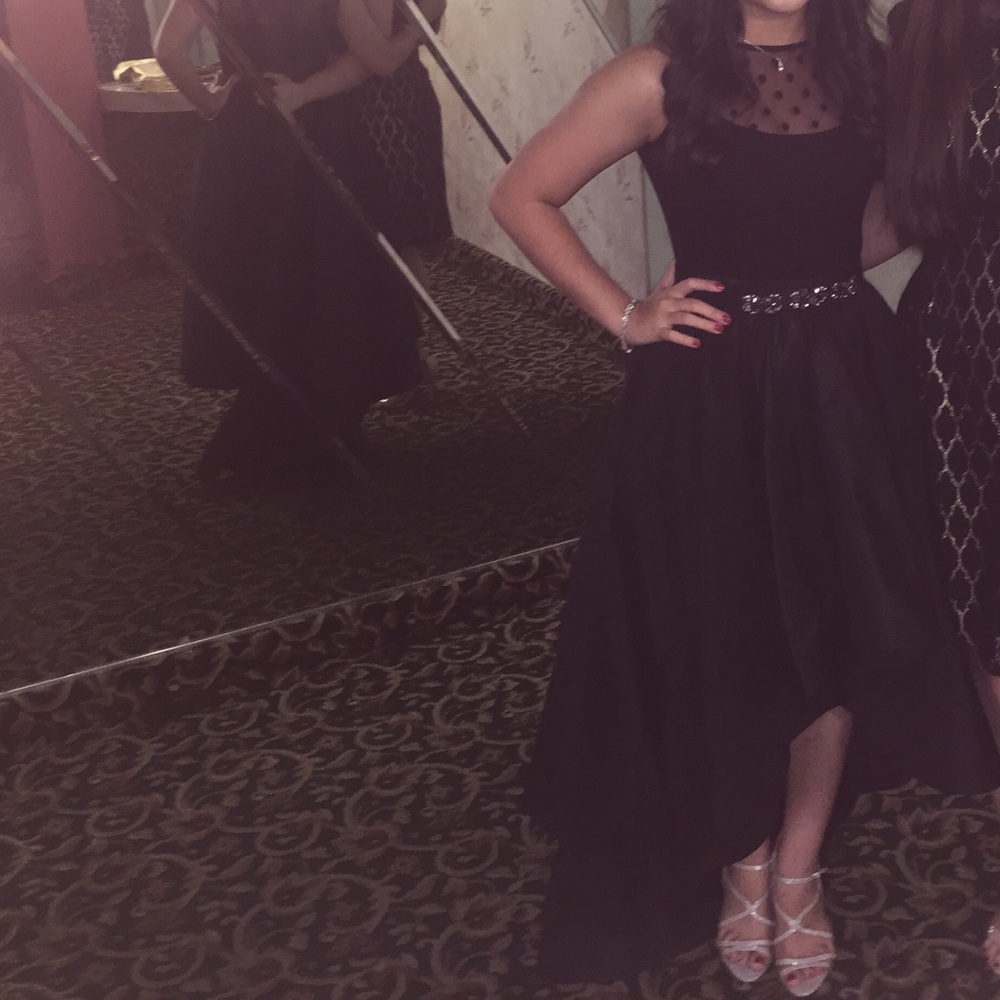 Bebe High Low Black Dress